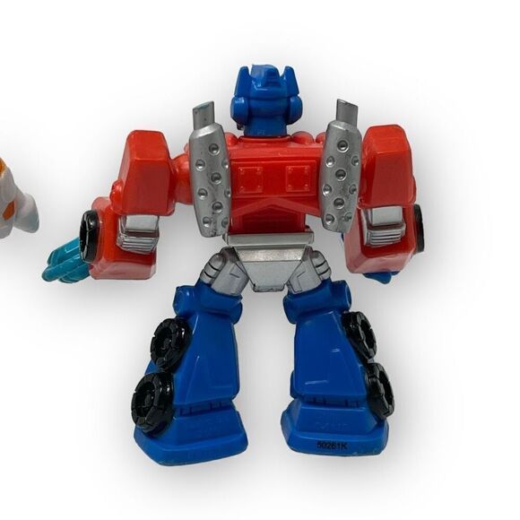 Hasbro Transformers Rescue Bots Lot Of 3 Optimus Prime Blades Heat Wave Posable - Picture 8 of 8
